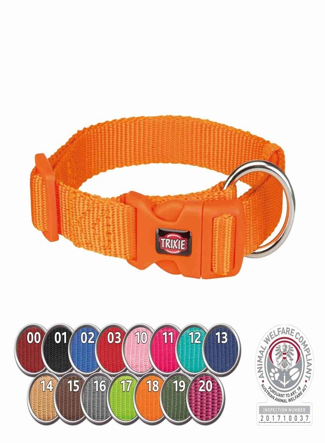 Trixie Premium Dog Collar, M-L: 35-55cm/ 20mm (Jet Black) - Image 4